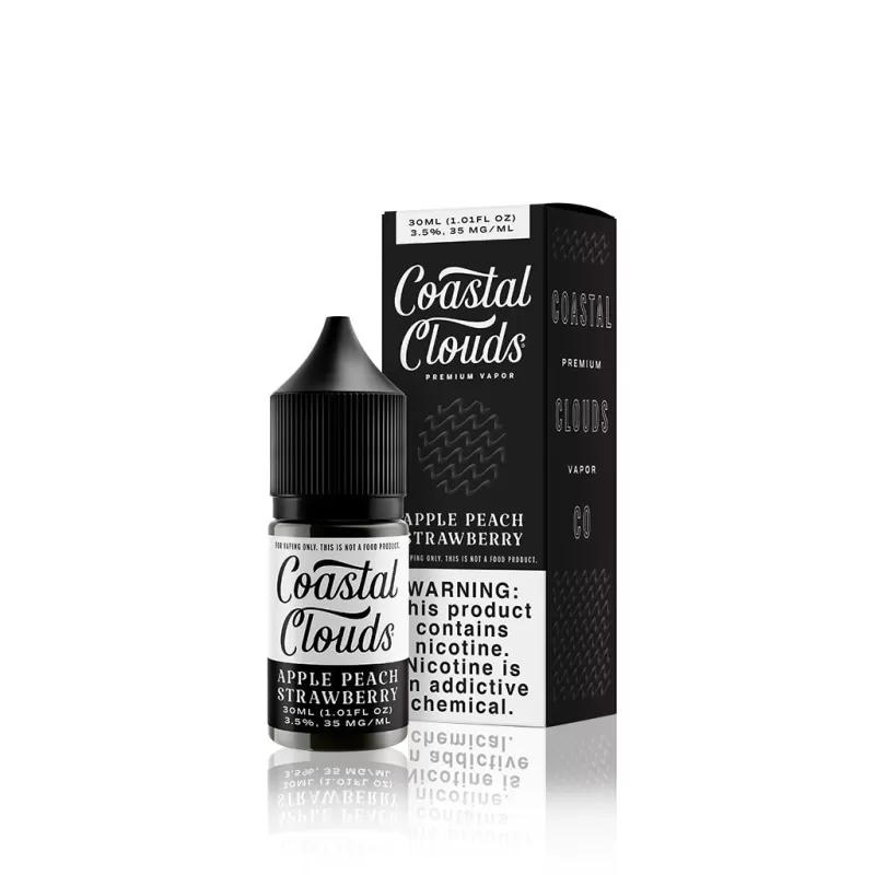 Coastal Clouds Co. Salt E-Liquid – Apple Peach Strawberry
