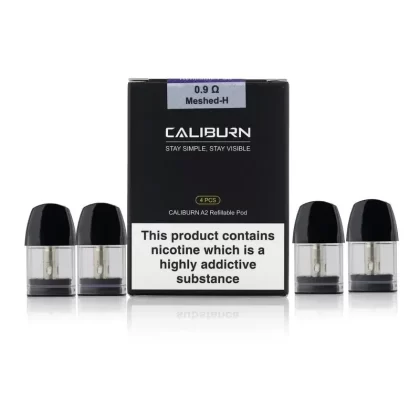 Uwell Caliburn A2 Refillable Pods (4 Pack) - Resistance#0.9 ohms