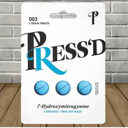 Press’d 7-Hydroxymitragynine Tablets 3ct - size#Single Pack>Full Case (25ct)