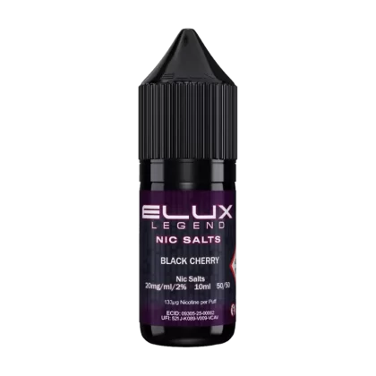 Black Cherry Nic Salt by Elux 10ml - 20mg - Vape Product (4E7F1A)