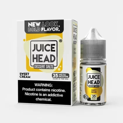 Juice Head Sweet Cream Salt 30mL 60/40 VG/PG – Vanilla Vape - Vape Product; Vape Product, Vape Product
