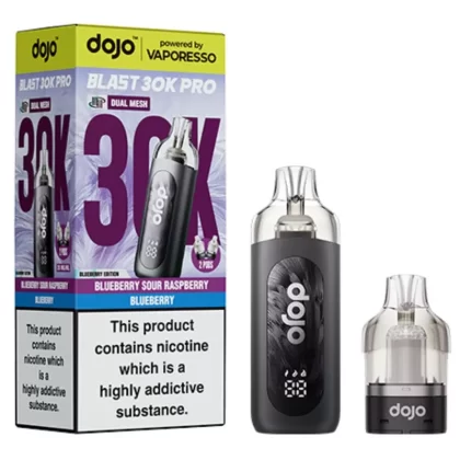 Dojo Blast 30K Pro Prefilled Vape Kit by Vaporesso - Blueberry Sour Raspberry + Blueberry