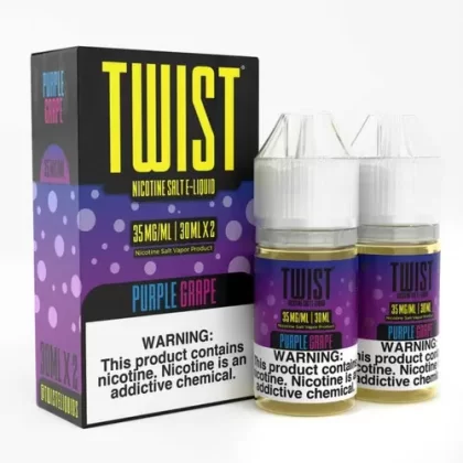 Twist E-Liquids Purple Grape 60ml Salt E-Juice - Eliquidsupply