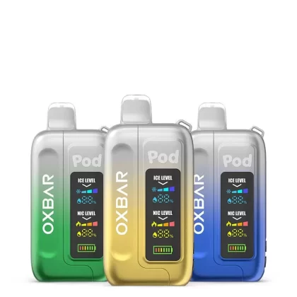OXBAR Ice-Nic Control 35K Disposable - Select#Clear Cobalt Blue>Clear Crimson>Clear Emerald>Clear Prism>Clear Ruby Red>Fruity Pebz>Golden Reserve Tobacco>Green Apple Burst>Jewel Cane Mint>Je
