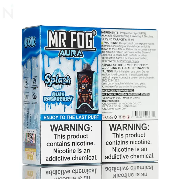 Mr Fog Aura Splash Edition 60K 60,000 Puffs Disposable - 26mL - Fantastic Orange - Image 2