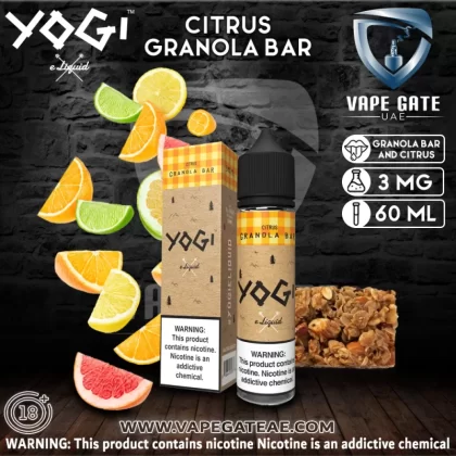 Yogi E Liquid Citrus Granola Bar - 3 mg