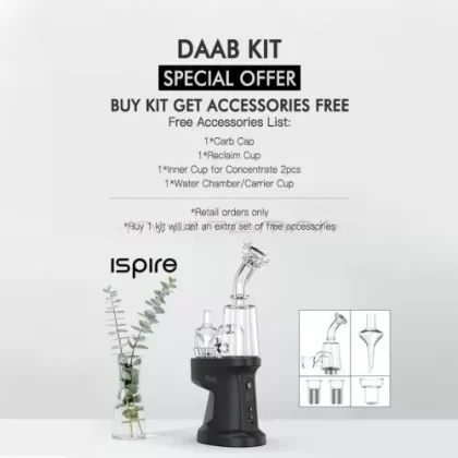Ispire Daab Kit External Dual 18650mah(Free Accessories) - Black