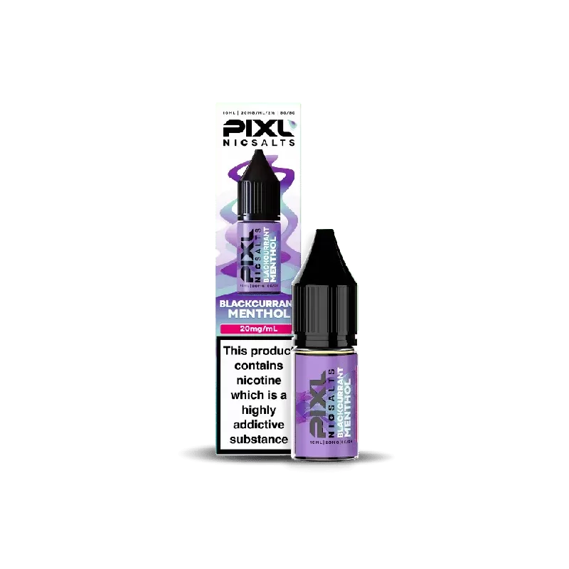 PIXL Nic Salt E-Liquid Blackcurrant Menthol 10ml - Nicotine Strength#20mg>10mg (874244) (874244)