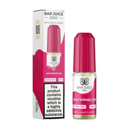 Bar Juice 5000 Watermelon Nic Salt Vape juice 10ml - Nicotine Strength#10mg>20MG