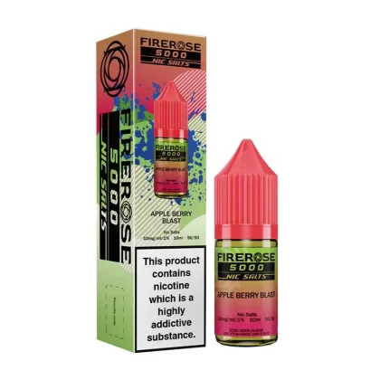 Elux Firerose 5000 Apple Berry Blast E Liquid - Nicotine Strength#20mg>10mg