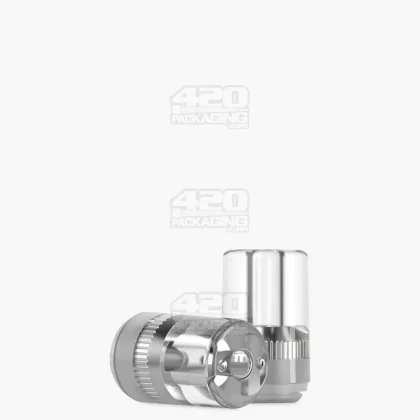 RAE | Round Vape Mouthpiece for Screw On Plastic Cartridges | Clear Plastic – Screw On – 400 Count