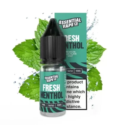 Essential Vape Co Fresh Menthol – 10ml Nicotine Salt E-Liquid