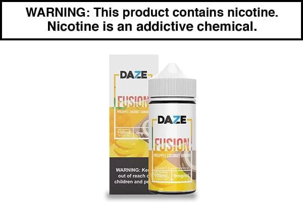 PINEAPPLE COCONUT BANANA BY 7 DAZE FUSION 100ML - Vapejuice