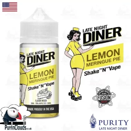 Late Night Diner Lemon Meringue Pie Shake n Vape E-Liquid (50ml 0mg)
