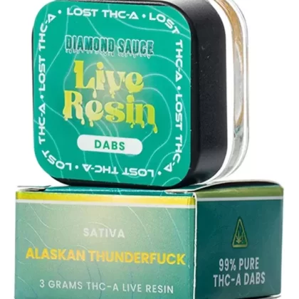 Alaskan Thunderfuck Lost THC Diamond Sauce THC-A Live Resin Dabs 3G - Vape Store