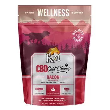 Koi CBD CBD Pet – Bacon Flavored Omega Dog Chews 6mg - Vape Store