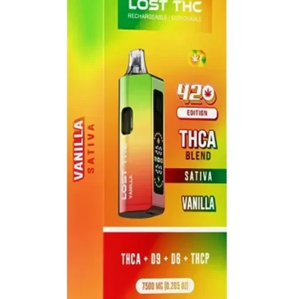 Vanilla Lost THC 420 Edition THCA Blend Rechargable Disposible 7500MG