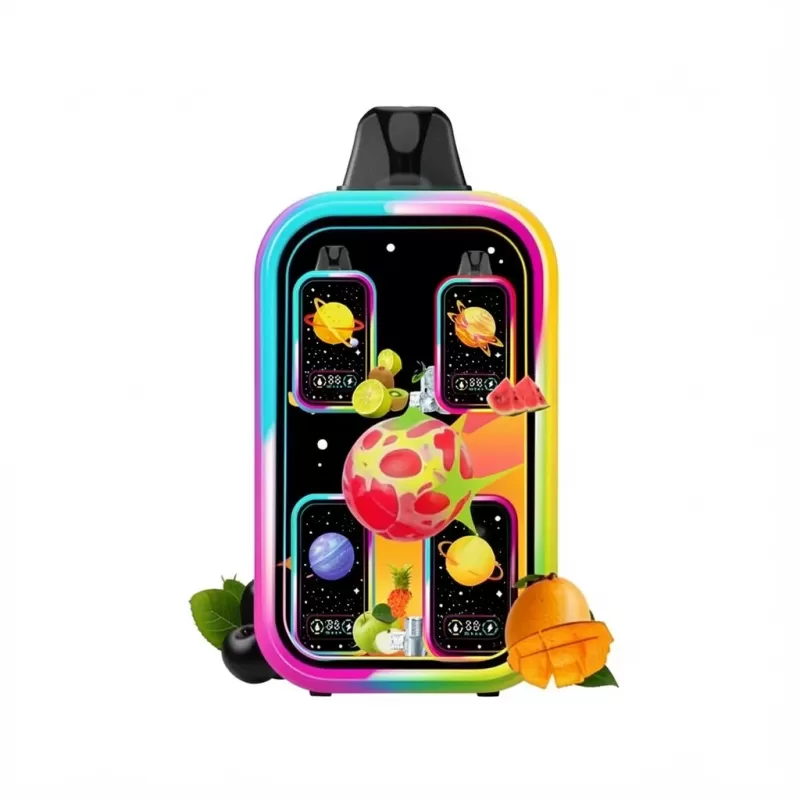 Mr.Goodie 50000 Puffs Adjustable Ice Level Disposable Vape - Strawberry Milkshake, Blue Razz; 5-nicotine, 2-nicotine - Image 2