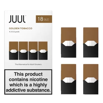 JUUL Pods Golden Tobacco 18mg – Pack Of 4