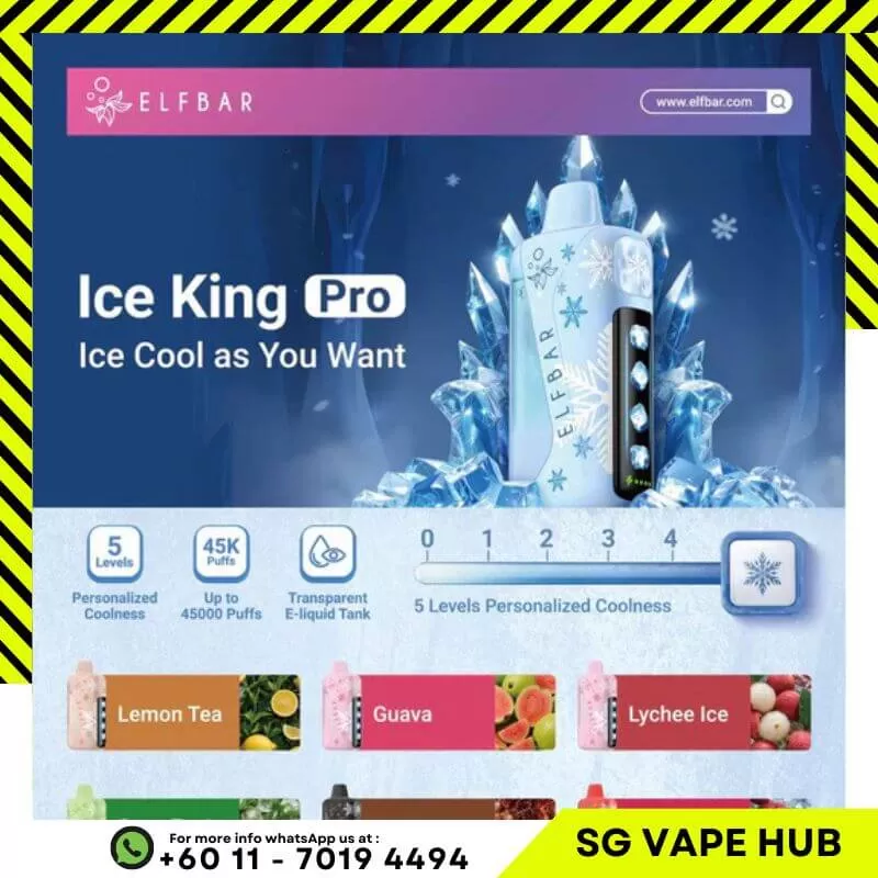ELFBAR ICE KING 45,000 Puffs - Strawberry Kiwi Ice - Image 2