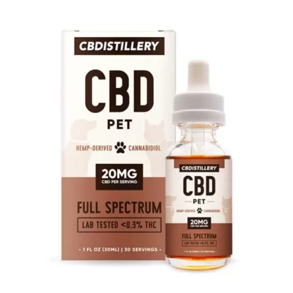 Full Spectrum CBD Oil for Pets – 600mg – CBDistillery