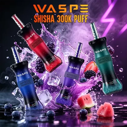 WASPE Shisha Hookah Rocket 300K | 10 options, 300000 puffs, 6% strength, bulk disposable vape