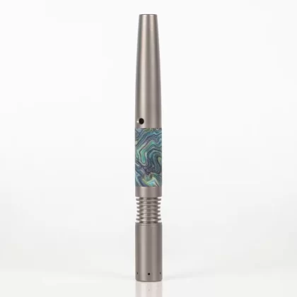 Sandblasted Titanium Simrell w/ Micarta Sleeve (M1) - Ejuicewarehouse