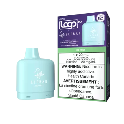 STLTH LOOP MAX X ELFBAR Pod Pack - Ice Mint - 20 mg/mL (wholeseller) - Excise ON, 20 mg/mL (wholeseller) - Excise AB (D0A3CC)