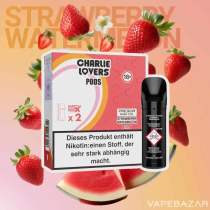 Charlie Lovers Pods – Strawberry Watermelon (2er Pack) - Vapebazar