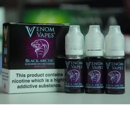 Black Arctic – Venom Vapes Premium E-liquid 80VG – TPD - Vapestorm Co