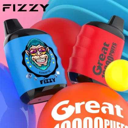 Fizzy GREAT 10000 Puffs Rechargeable Disposable Vape - Grape Ice