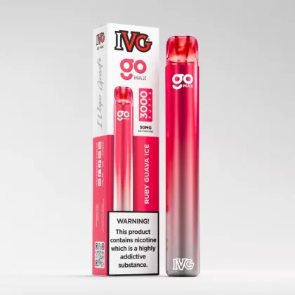 IVG Go Max 3000 Puffs Disposable Vape – Ruby Guava Ice (50mg)