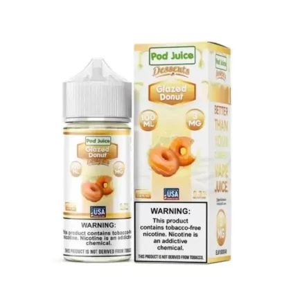 Glazed Donut E-Liquid by Pod Juice - Size#100ml~Nicotine#3MG>6MG