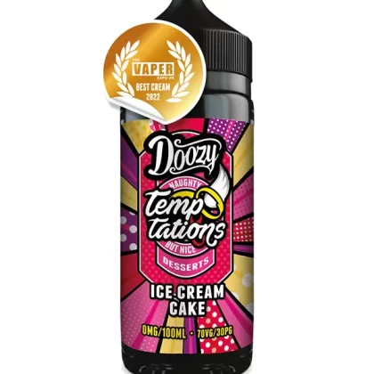 Ice Cream Cake Temptations Doozy Vape Co E Liquid 120ml - 0mg