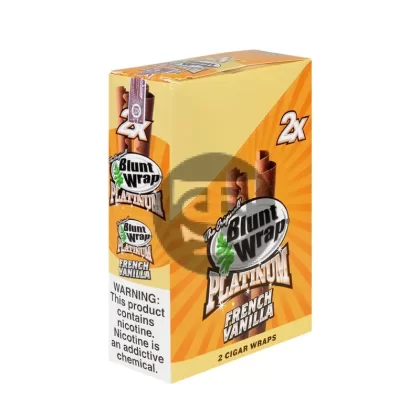 Double Platinum French Vanilla Wraps 25 Pouches of 2 - Vape Store