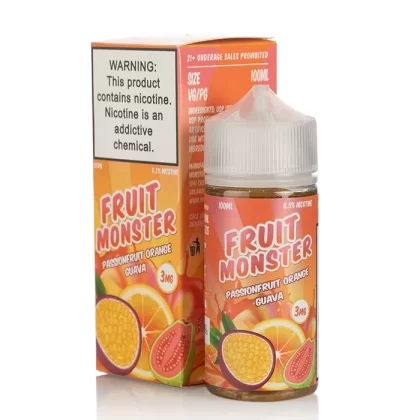 Fruit Monster Passionfruit Orange Guava Vape e- Liquid 100mL - Vape Product, Vape Product (415DC7)
