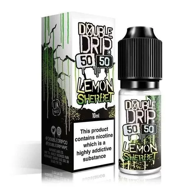 Double Drip Lemon Sherbet E Liquid – 50/50 Series (10ml)