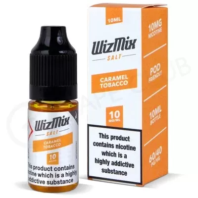 Caramel Tobacco Nic Salt E-liquid by Wizmix