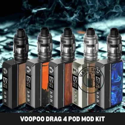 VOOPOO DRAG 4 Pod Mod Kit in Dubai - Black Walnut, Gunmetal Forest Green