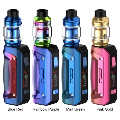 Geekvape S100 Kit (Aegis Solo 2) 100W with Zeus Sub Ohm 2021 Atomizer 5.5ml - Navy Blue