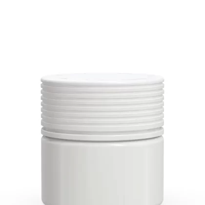 CHUBBY GORILLA | Child Resistant White Plastic Spiral Jar w/ White Cap | 55mm – 2oz – 400 Count