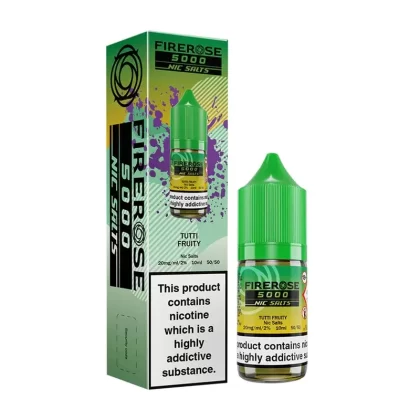 Elux Firerose 5000 Tutti Fruity E Liquid - Nicotine Strength#20mg>10mg (2A5995)