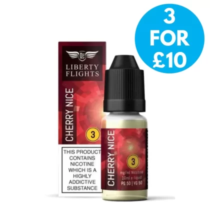 3mg Liberty Flights XO Freebase Nicotine E-liquid 10ml - Vape Co