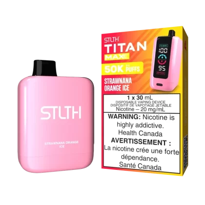 STRAWNANA ORANGE ICE – STLTH Titan Max 50k Jetable