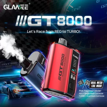 GLAMEE GT8000 Rechargeable Disposable Device – 8000 Puffs - Watermelon Cherry
