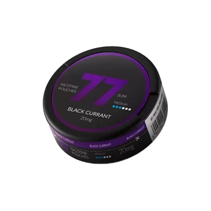 77 Slim Blackcurrant Nicotine Pouches - Strength#20mg (24A992)