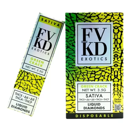 Green Grack FVKD Exotics THC-A Rosin Disposable 3.5G