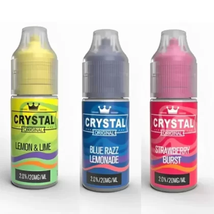 SKE Crystal Nic Salt E-Liquid - Pack of 10 - Lemon & Lime / 20mg