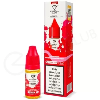 Strawberry Watermelon Bubblegum Nic Salt E-Liquid by Crystal Clear - Ecigpremium