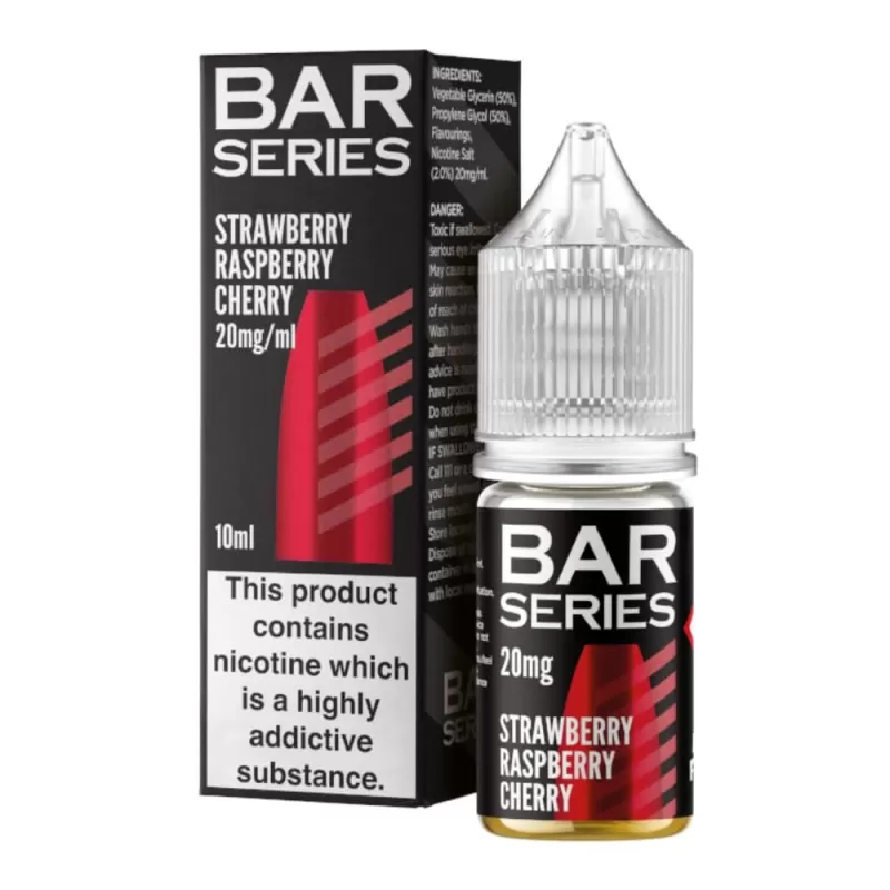 Strawberry Raspberry Cherry Nic Salt E-Liquid by Bar Series (10ml) - 5mg